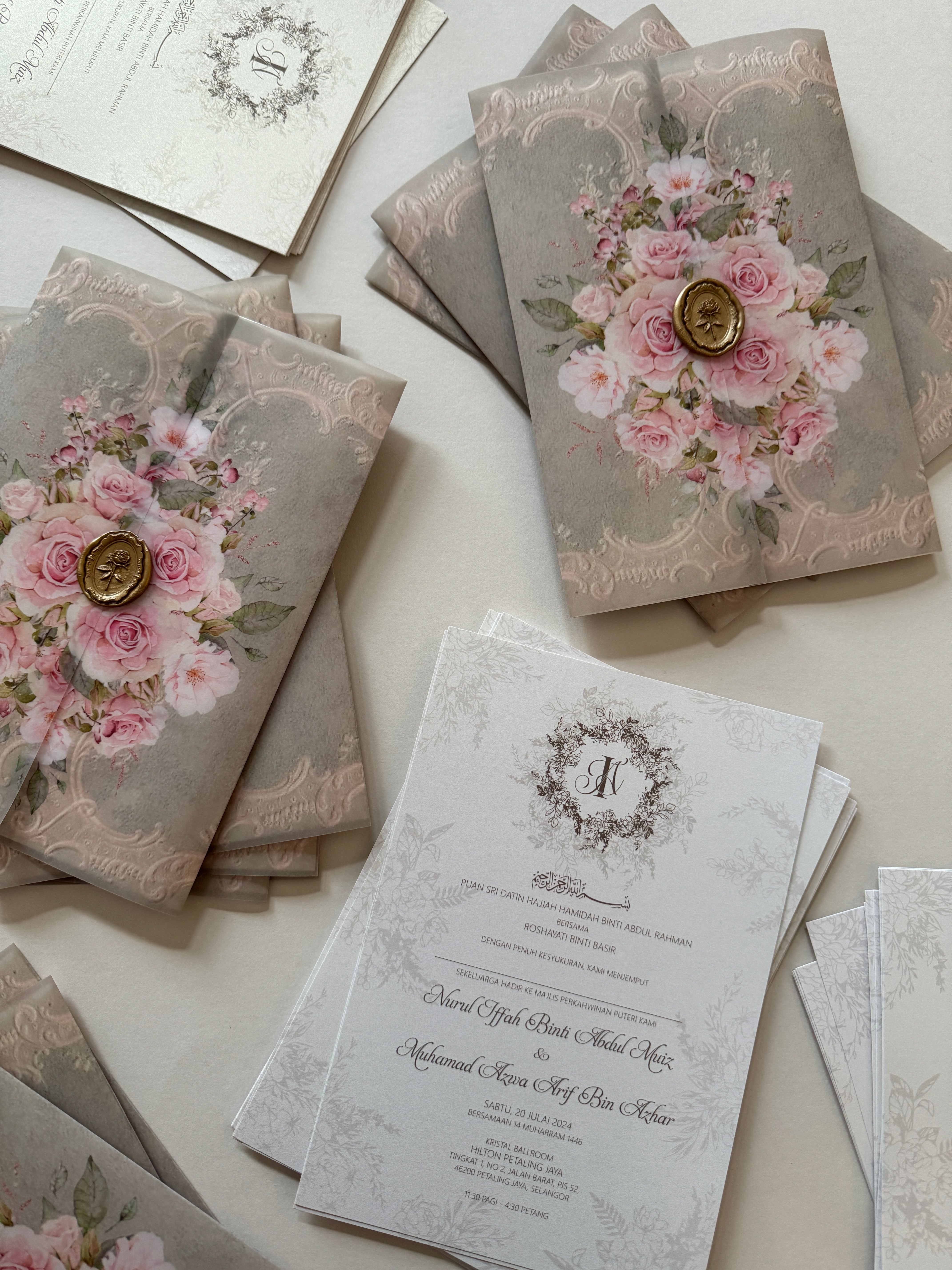 Vellum Wedding Invitation