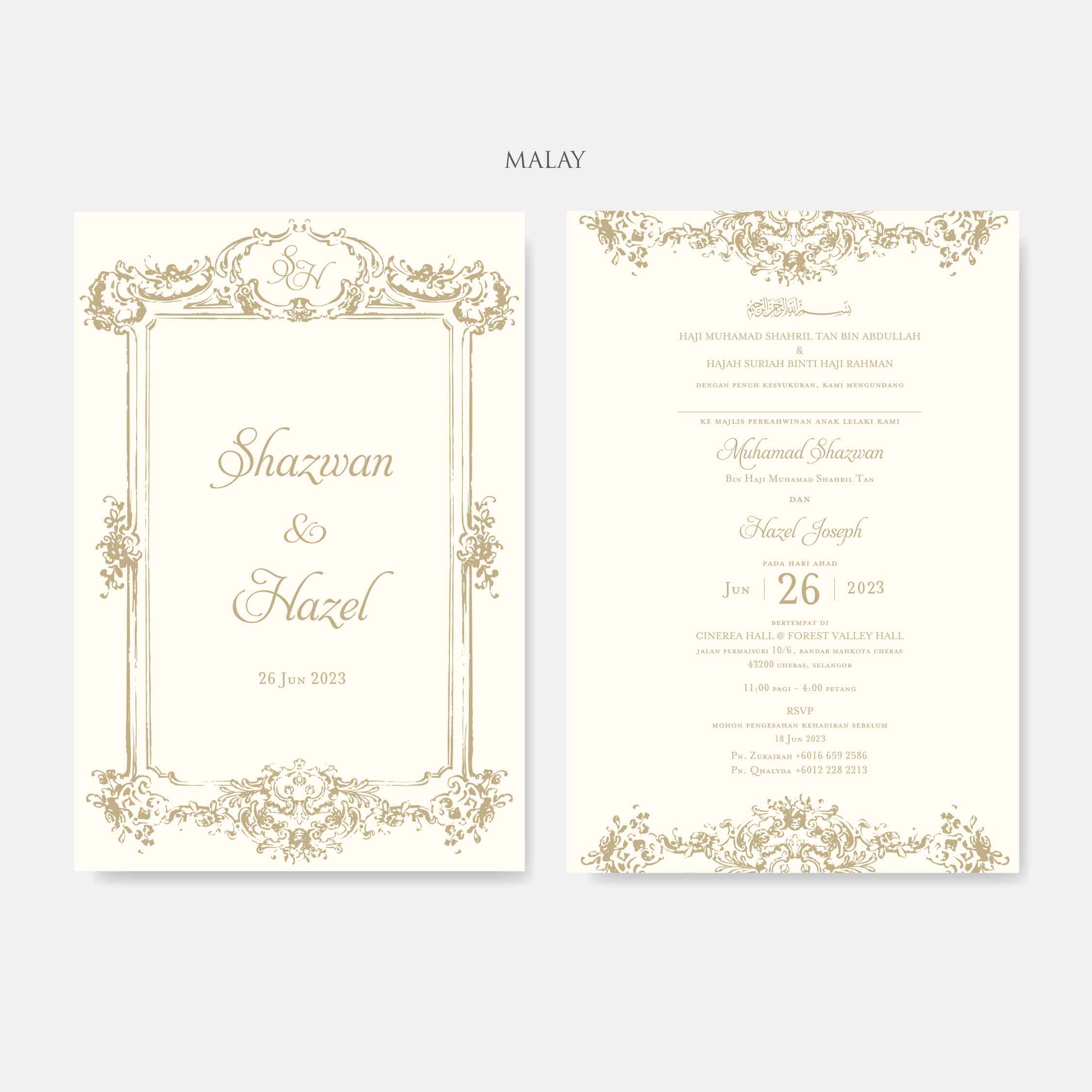 Vellum Wedding Invitation