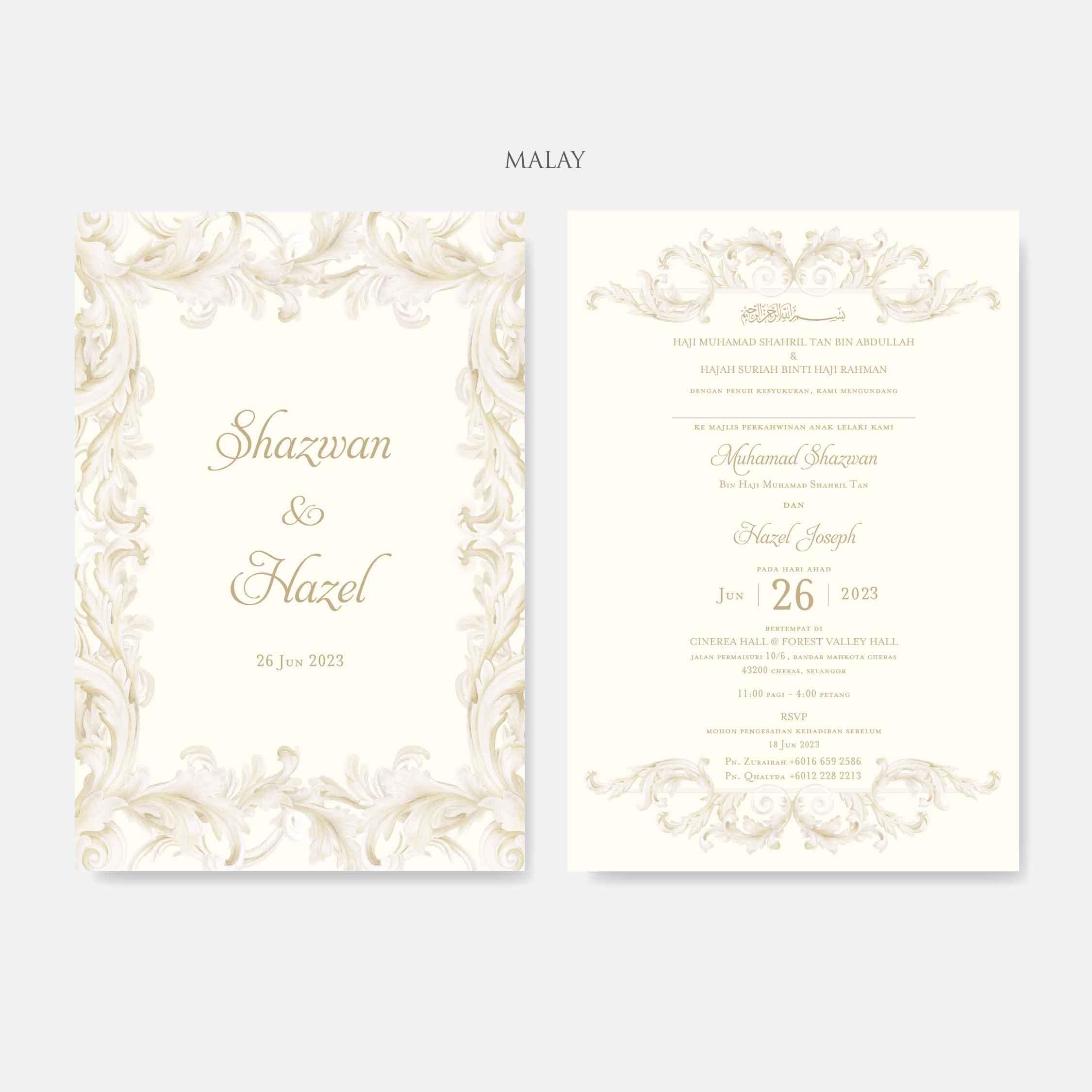 Vellum Wedding Invitation