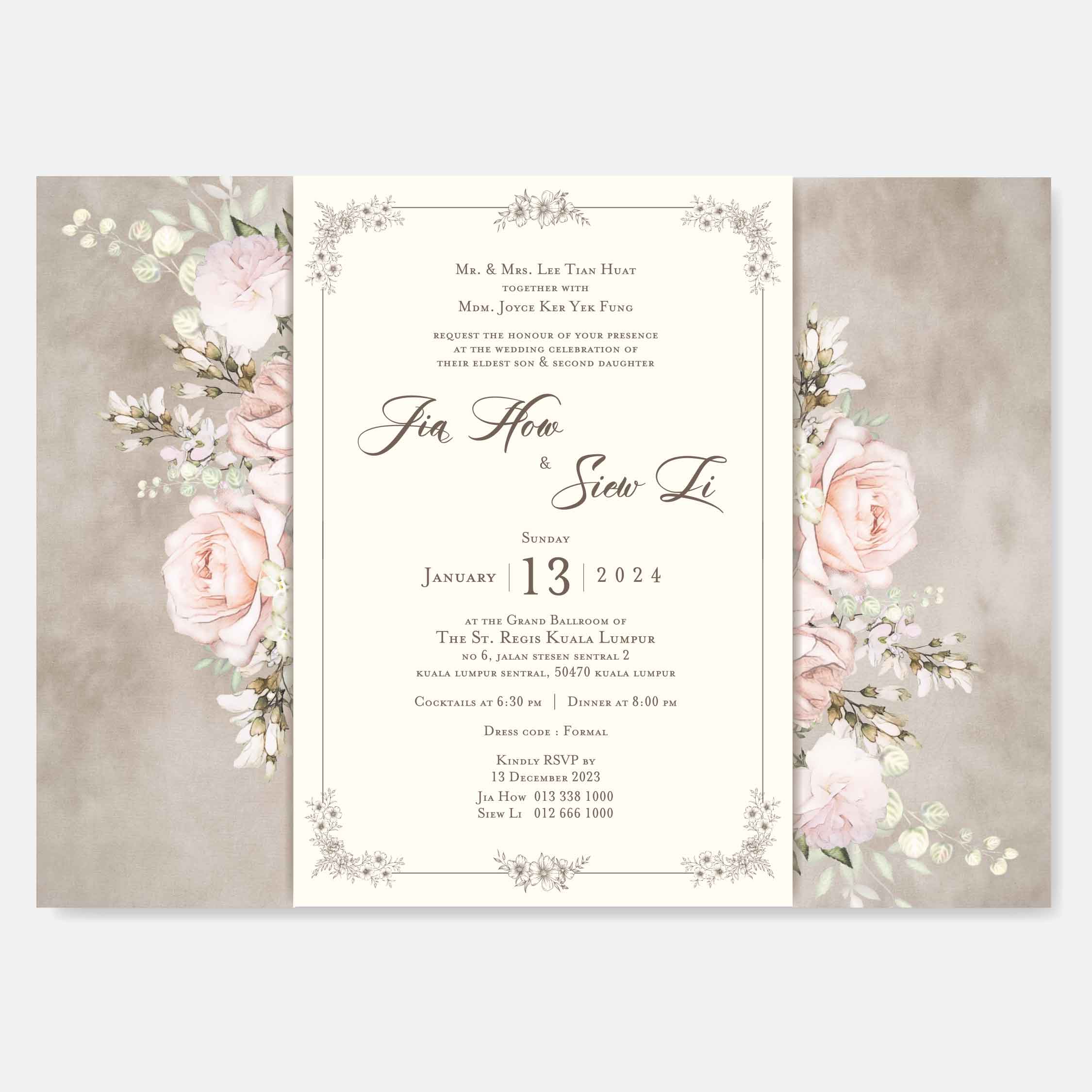 Vellum Wedding Invitation