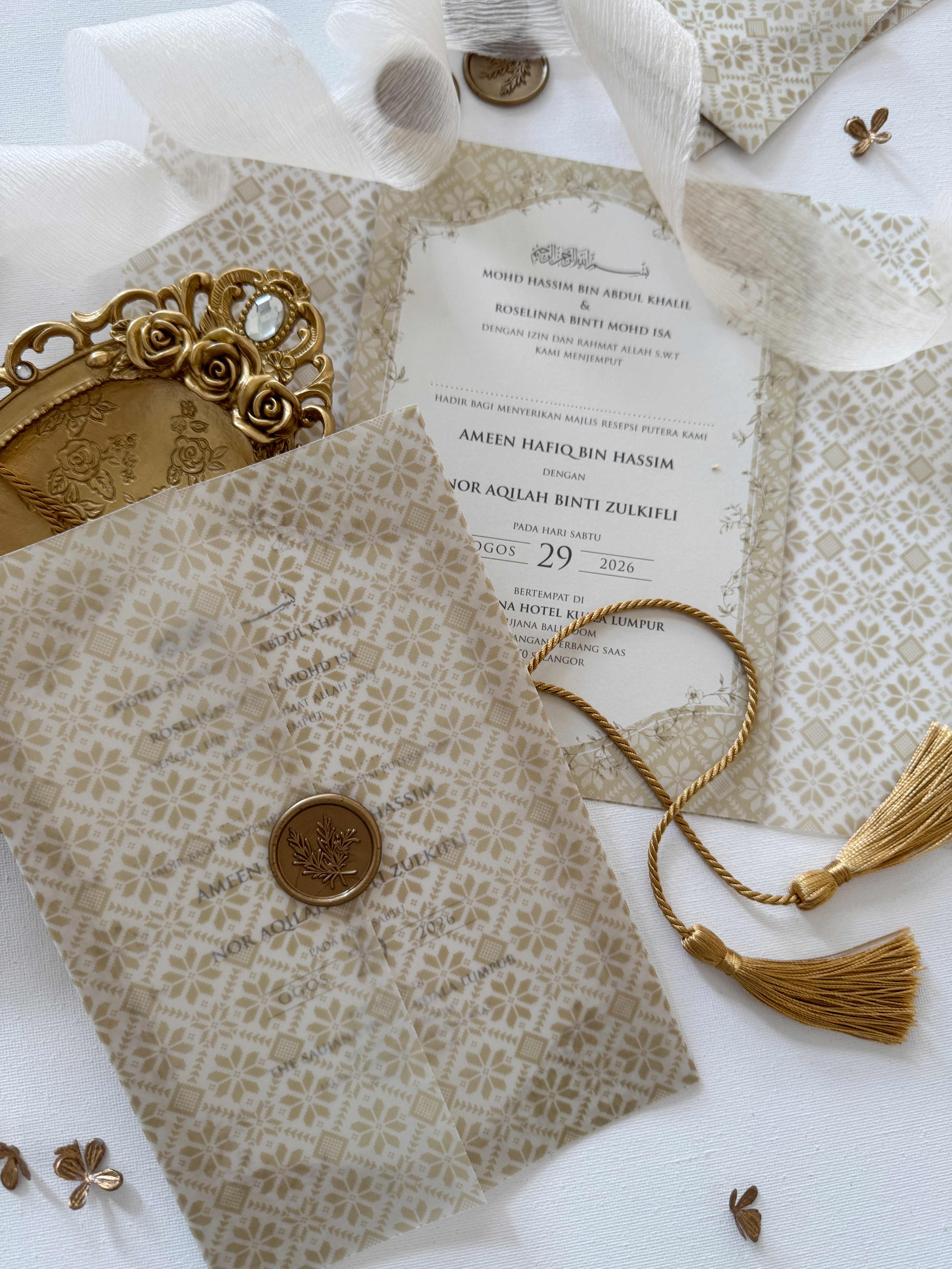 Vellum Wedding Invitation
