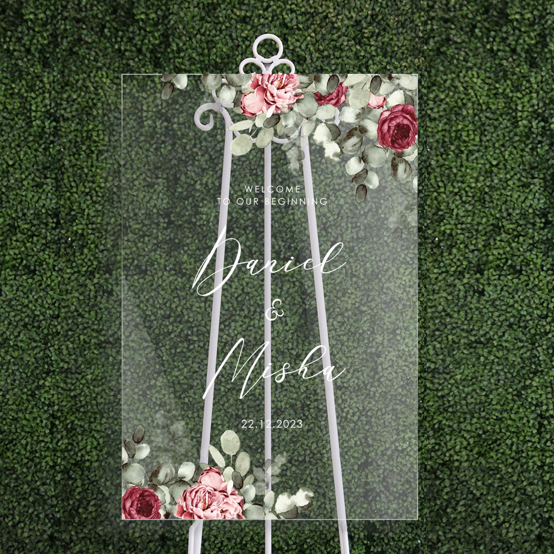 Acrylic Wedding Signage