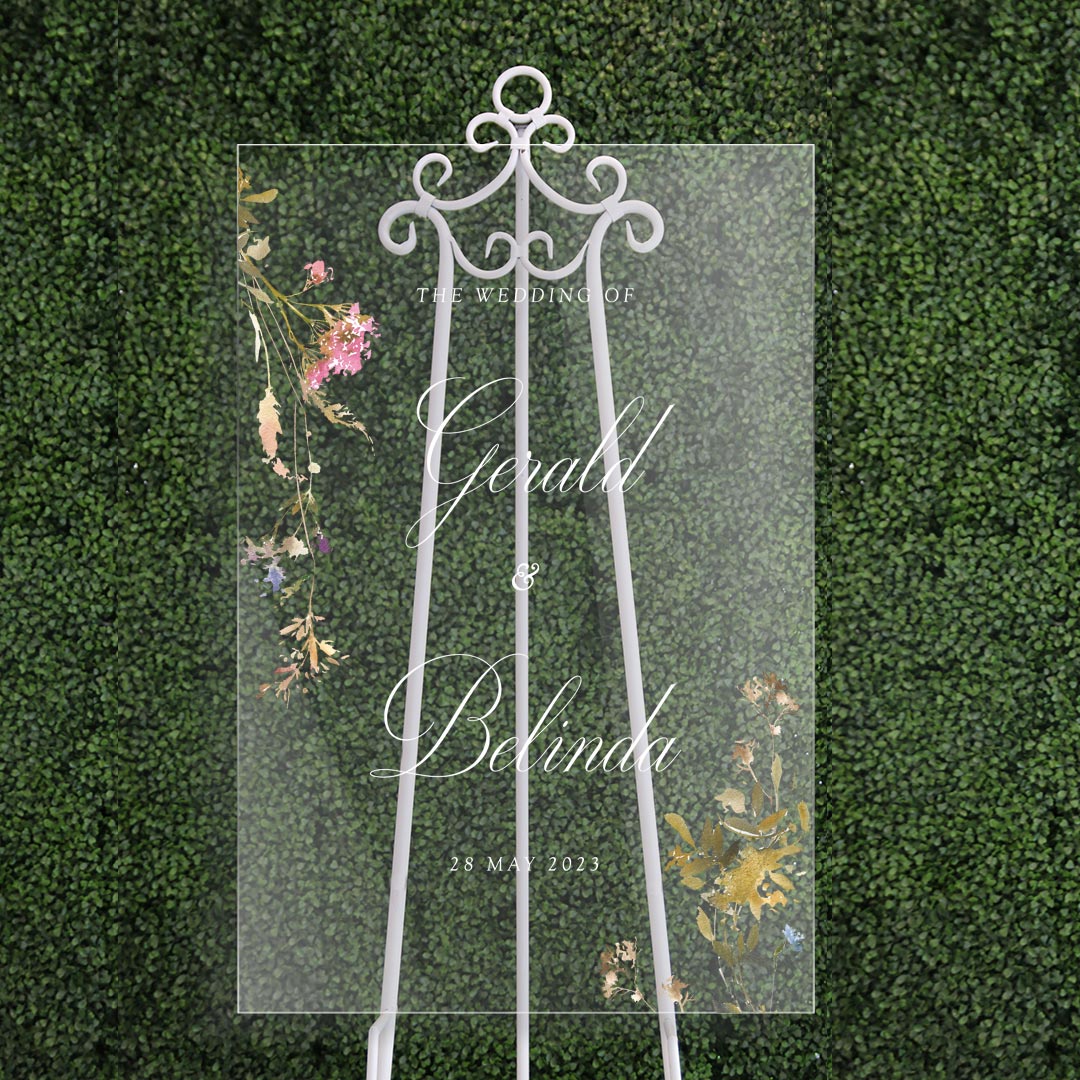 Acrylic Wedding Signage