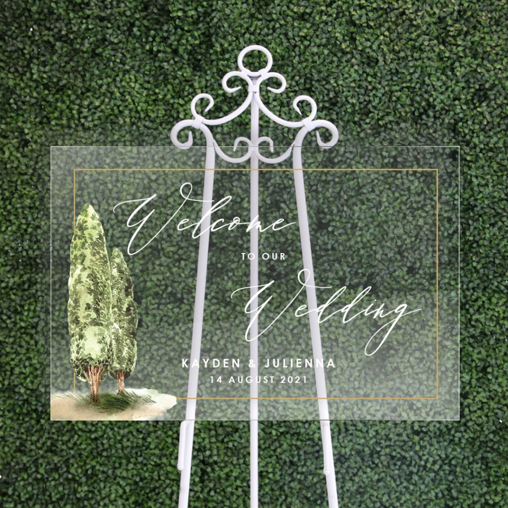 Acrylic Wedding Signage