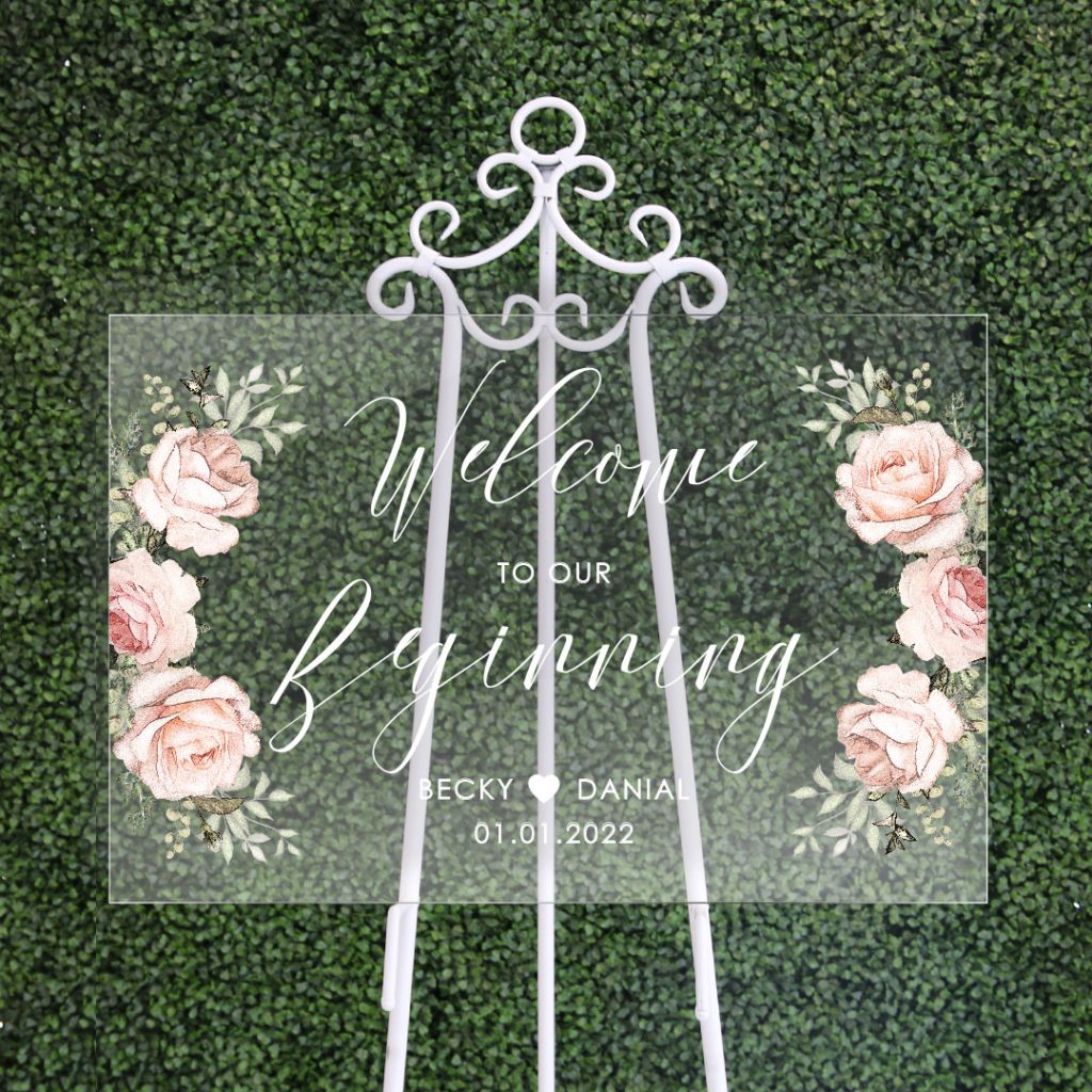 Acrylic Wedding Signage