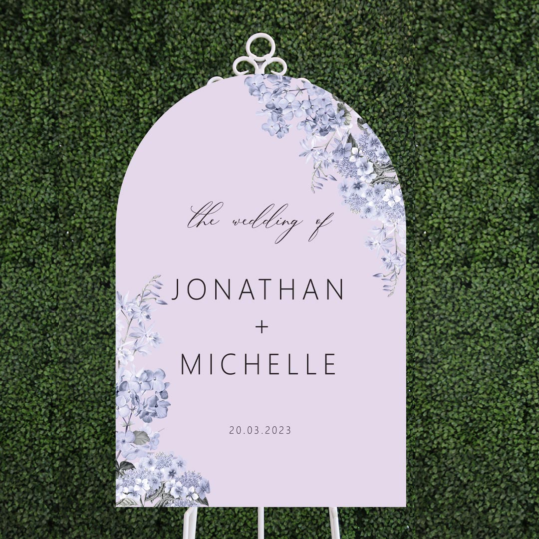 Arch Acrylic Wedding Signage