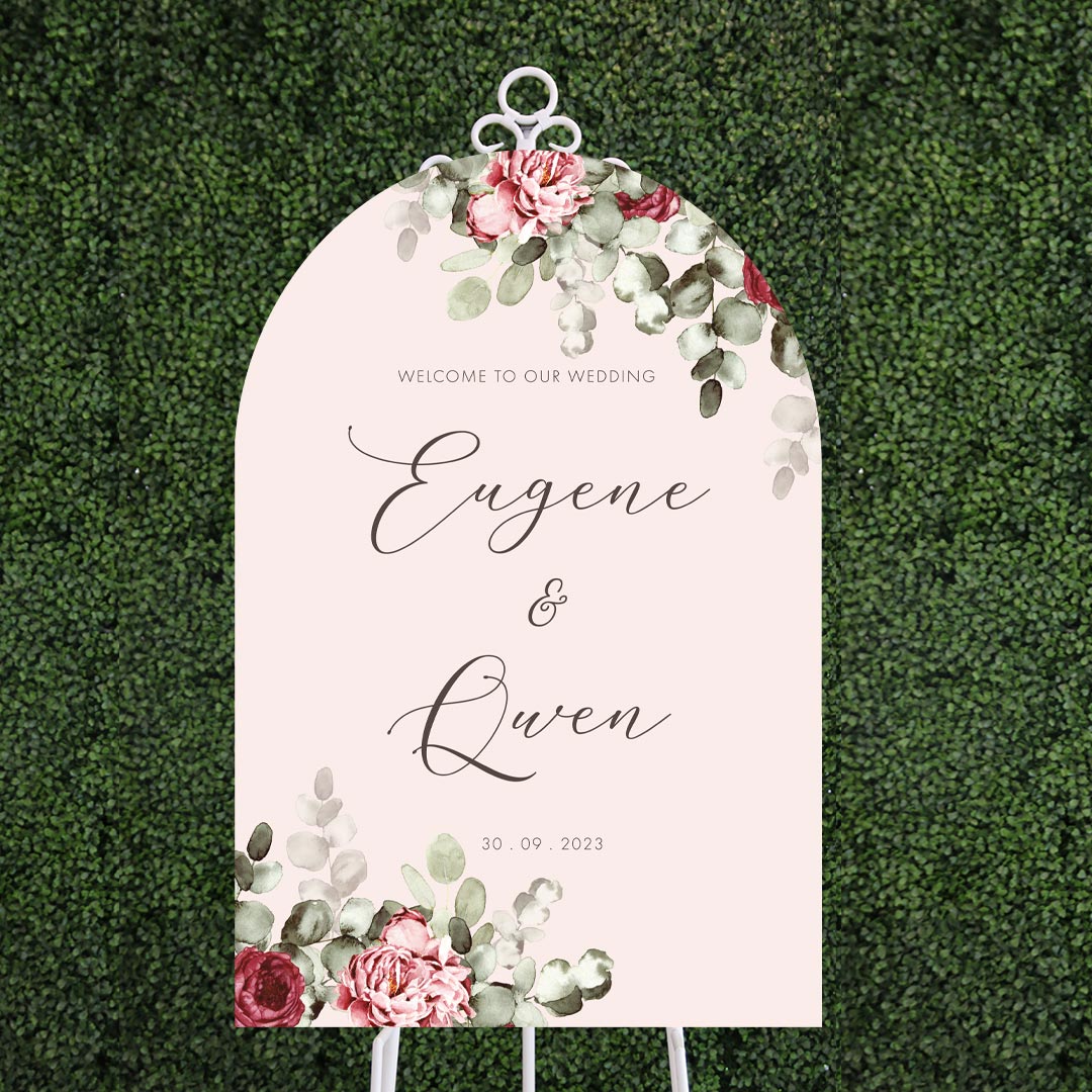 Arch Acrylic Wedding Signage