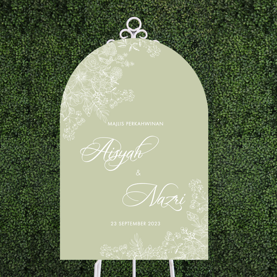 Arch Acrylic Wedding Signage