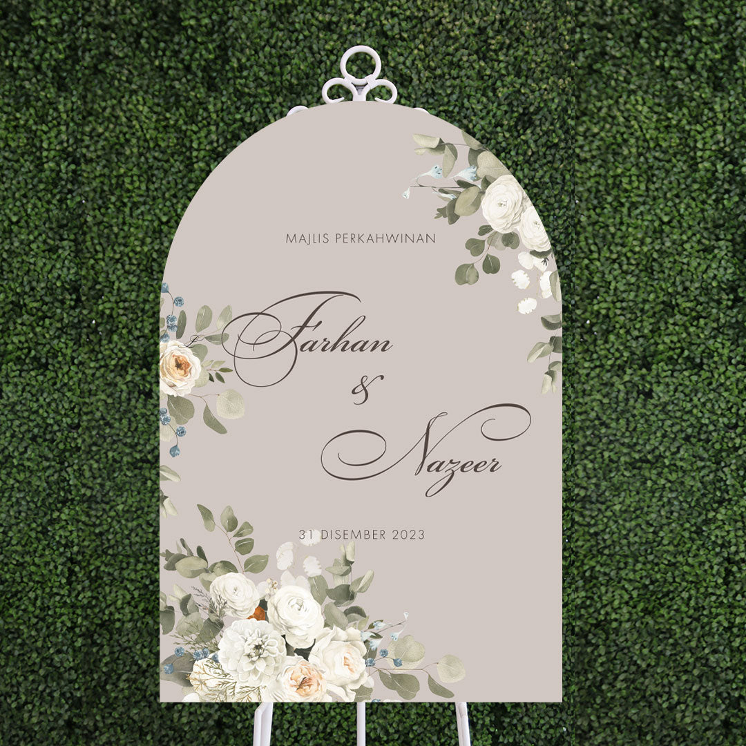 Arch Acrylic Wedding Signage