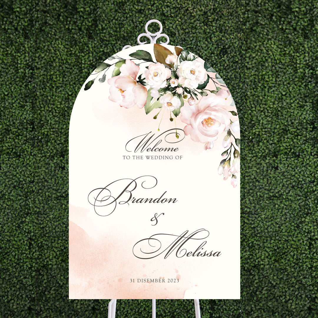 Arch Acrylic Wedding Signage