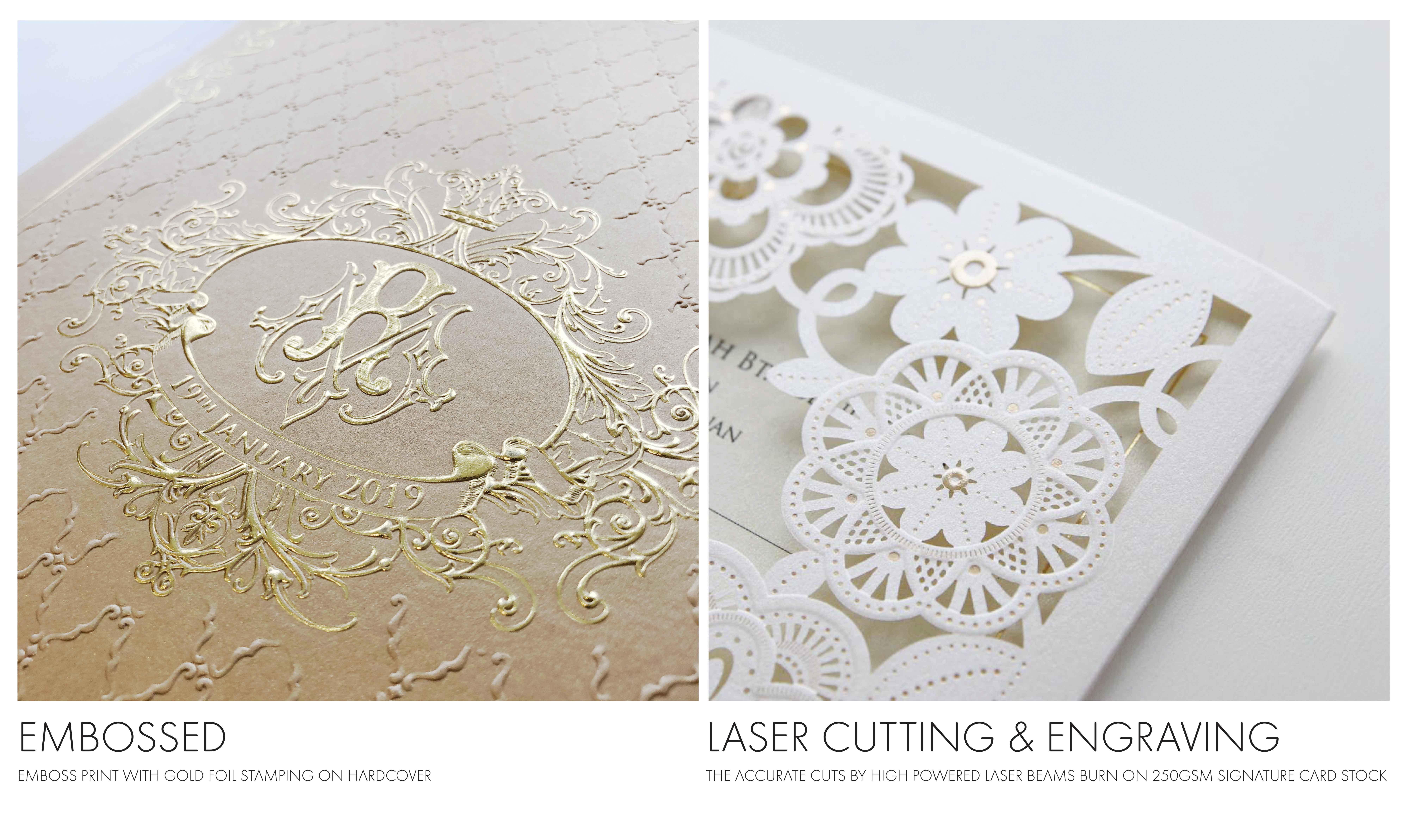 Embossed & Laser Cut