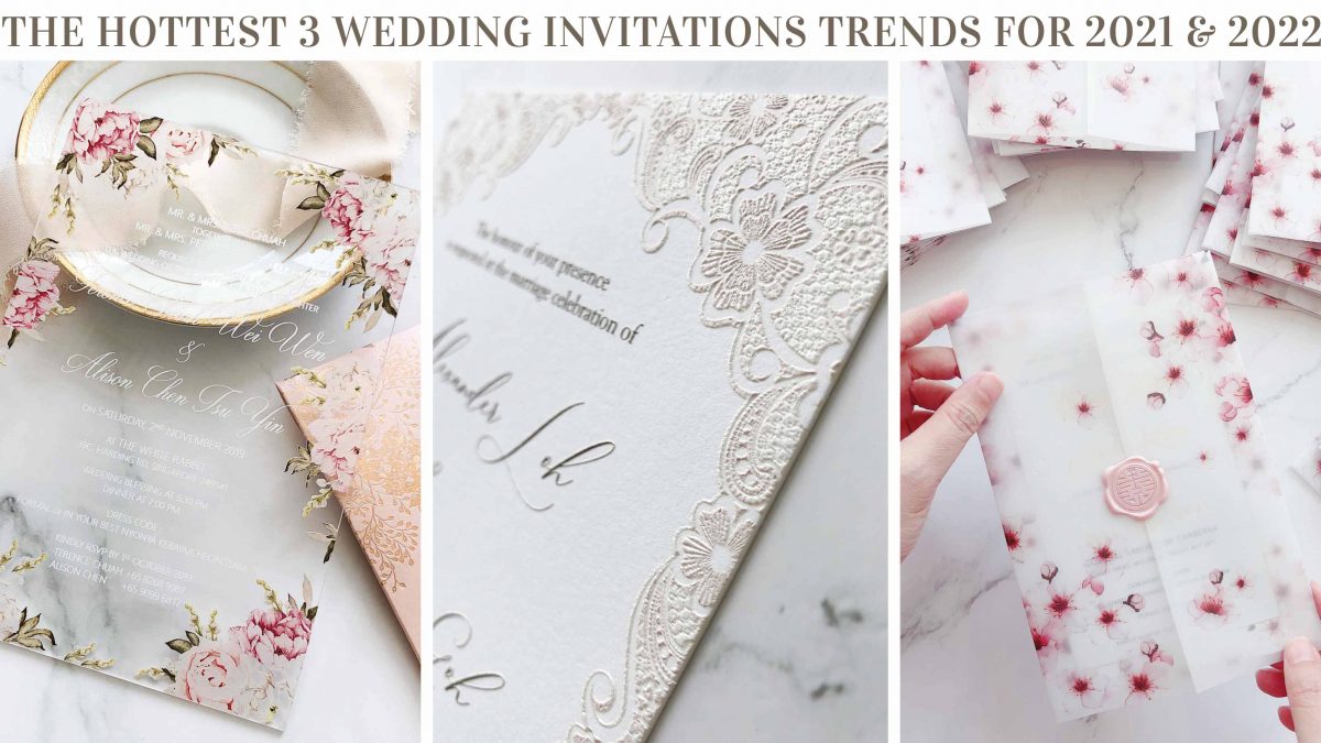 The Hottest 3 Wedding Invitations Trends