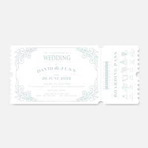 BOARDING PASS WEDDING INVITATION 12