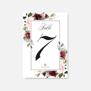 Table Numbers 17