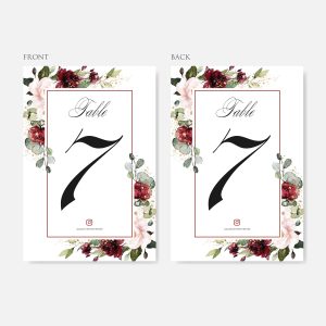 Table Numbers 3