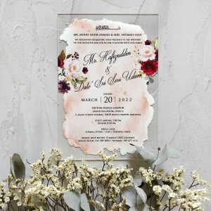 ACRYLIC WEDDING INVITATION (SPECIAL COLOUR) 21