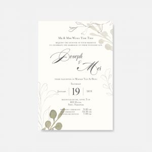 BOTANICAL & FLORAL WEDDING INVITATION 18