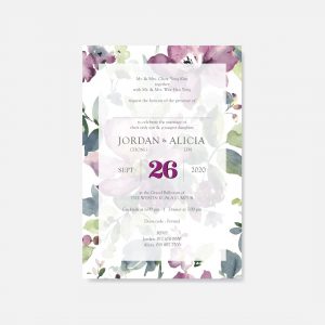 BOTANICAL & FLORAL WEDDING INVITATION 14