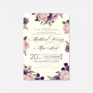 BOTANICAL & FLORAL WEDDING INVITATION 11