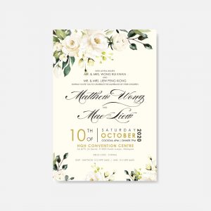 BOTANICAL & FLORAL WEDDING INVITATION 12