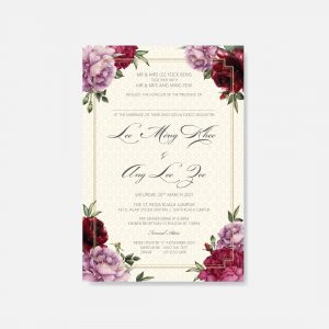 BOTANICAL & FLORAL WEDDING INVITATION 2
