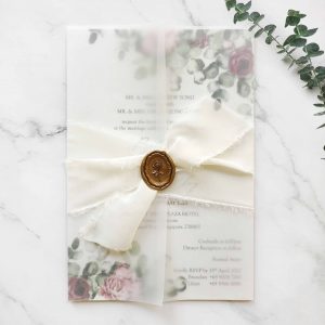 CHIFFON RIBBON WEDDING INVITATION 18