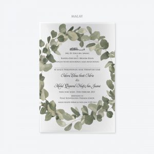 ACRYLIC WEDDING INVITATION (SPECIAL COLOUR) 4