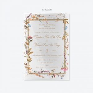 ACRYLIC WEDDING INVITATION (SPECIAL COLOUR) 3