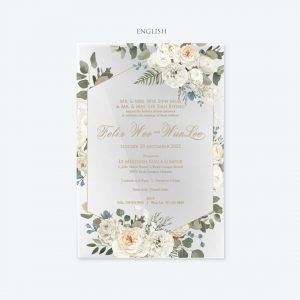 ACRYLIC WEDDING INVITATION (SPECIAL COLOUR) 3