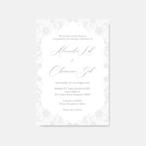 RAISED PRINT WEDDING INVITATION 23